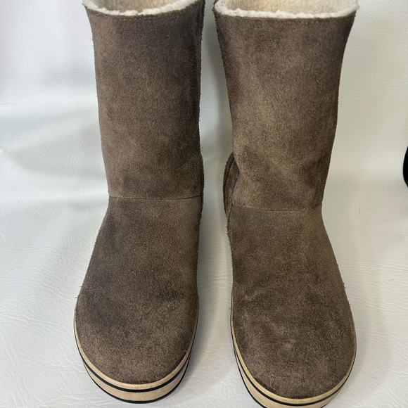 Sorel Glacy Waterproof Suede Boots | Women’s 8 | Sherpa Lined Winter Snow Boots - Picture 3 of 7